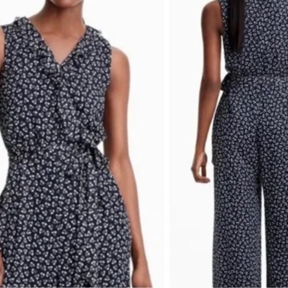 Navy Floral Women's Jumpsuit